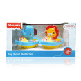 thumbnail image 3 of Fisher-Price 4-Piece Animal Boat Bath Toy Set for Toddlers, 3 of 7