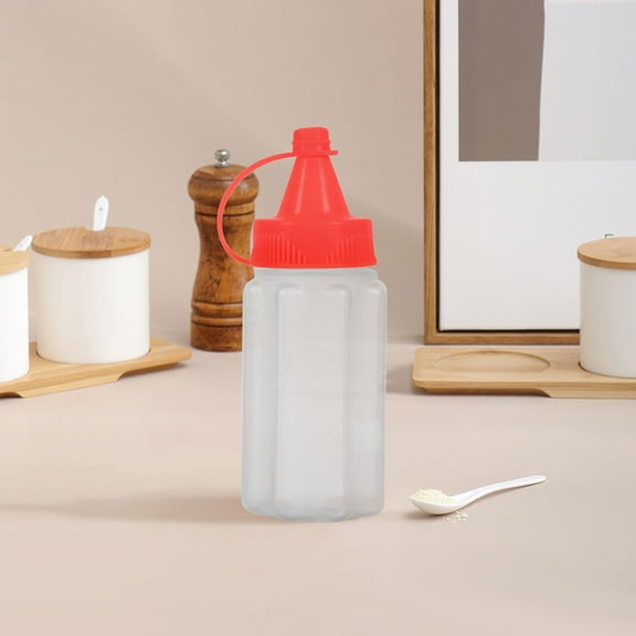 WHAMVOX 8pcs Assorted Color Mini Condiment Squeeze Bottles for Sauce Storage Made of PP Material