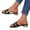 Black, variant on Women's Sandals Metallic Rhinestone Slide Sandals Comfortable Single Strap Open Toe Low Block Heel Sandals Trendy Party Casual Summer Shoes Silver 10 Wide