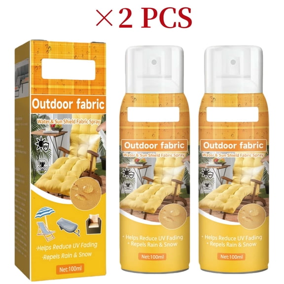 Water & Sun Shield Outdoor Fabric Spray - Cooling UV Protection, Waterproof & Fade-Resistant Spray for Patio Furniture, Awnings, Tents (Refreshing, Quick-Dry)