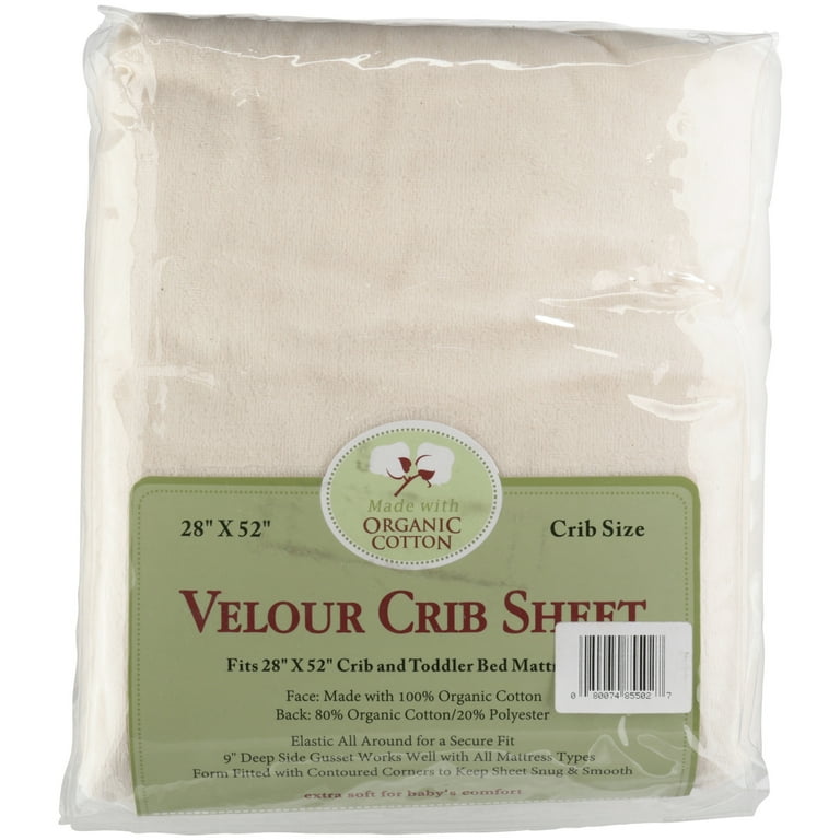 TL Care Velour Crib Sheet Walmart