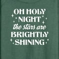 thumbnail image 3 of Instant Message - Oh Holy Night Christmas - Women's Lightweight French Terry Long Sleeve Shirt, 3 of 6