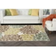 thumbnail image 5 of Transitional 5x8 Area Rug (5'3'' x 7'3'') Floral Ivory, Seafoam Living Room Easy to Clean, 5 of 9