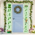 thumbnail image 4 of EUDIDV Irish Day St. Patrick's Day Irish Holiday Porch Sign Welcome Home Door Curtain Banner Decoration Door Hanging Painting Hanging Flag Decoration Lucky Charm Products, 4 of 7