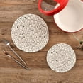 thumbnail image 2 of GZHJMY 2PCS Funny Ghost Trivets Pot Holders Set and Placemats Set, Hot Pads, Table Mats for Cooking and Baking, Cotton Braided Hot Pads, 7.09"+9.45", 2 of 7