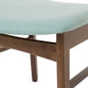 thumbnail image 6 of GDF Studio Alexis Mid Century Modern Fabric Upholstered Dining Chairs, Set of 2, Mint and Walnut, 6 of 9