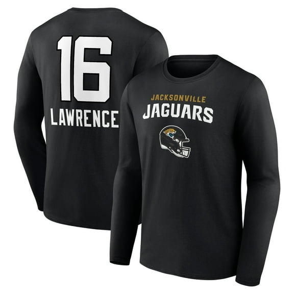 Men's Trevor Lawrence Jacksonville Jaguars Black Team Wordmark Long Sleeve T-Shirt