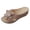 Brown, variant on Modisza Women Orthopedic Wedge Floral Sandals Wide Width Comfortable Beach Slides Summer Dressy Slippers Walking Shoes size 6.5 Black