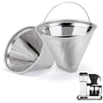 thumbnail image 1 of Coffee Filter Compatible with Moccamaster Coffee Machine, 2 Pack Stainless Cone Reusable Filter for Technivorm Moccamaster 79112 KBT 53923 KBGV 59691 KB, 1 of 6