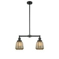 thumbnail image 6 of 209-BAB-G142 Innovations Lighting Chatham - 2 Light Island In Art Deco Style-10 Inches Tall and 21 Inches Wide-Black Antique Brass Finish-Clear Glass, 6 of 7