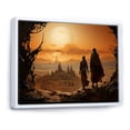 thumbnail image 2 of Designart "Bethlehem'S Bronze Christianism Landscape" Christianity Floater Framed Wall Art Prints, 2 of 5