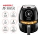 thumbnail image 2 of Chefman Freidora de aire de 6,5 cuartos con cesta plana que ahorra espacio, freidora de aire caliente sin aceite con temporizador de 60 minutos y apagado automático, piezas aptas para lavavajillas, si, 2 of 5