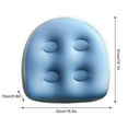 thumbnail image 4 of Inflatable Spa Mat Cushion, 16.1 x 16.5 x 5.9 in, Provides Slip-Resistant Support with Suction Cups, for Safer Bathing in Hot Tubs and Spas, 4 of 8