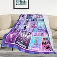 thumbnail image 2 of Dancer Gifts Blanket- Dance Gifts for Girls - Ballet Gifts - Dance Teacher - Dance Gifts for Teen, Dance Recital Dancing Heart Cheerleader Gymnastics, Cheerleading Gifts Throw Blankets 60x50in, 2 of 6