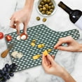 thumbnail image 4 of Grey Cutting Board, Shadowed Holes Circular with Disc Forms Unusual Round Styled Pattern Design, Decorative Tempered Glass Cutting and Serving Board, Wine Bottle Shape, White, by Ambesonne, 4 of 5