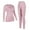 Pink, variant on ANFERRY Womens Ski Thermal Set Quick Dry Breathable 2 Pieces Base Layers Seamless Crew Neck Warm Long John Underwear for Winter