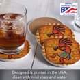 thumbnail image 3 of Thirstystone "Kokopelli" Round 4-Pack Absorbent Stone Coasters, 3 of 7