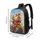 thumbnail image 5 of Mochila de viaje para portátil con diseño de Winnie The Pooh Light Flight, antirrobo con puerto de carga USB, mochila universitaria, gran capacidad para el trabajo, color negro, 17 pulgadas, 5 of 8