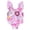 Pink, variant on Gerichy Toddler Girl Swimsuit,Girls Bathing Suit Girls Baby Summer Cute Swimsuit Girls Floral Swimsuit Children Long Sleeved Sunscreen Swimming