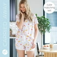 thumbnail image 5 of Hello Mello Carried Away Lounge Top and Shorts, 2-Piece Pajama Set, Sweet Dreams Large/X-Large (Women's), 5 of 7