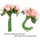 thumbnail image 3 of Ramo de flores artificiales TANGJMXG 24 cabezas de rosas de seda para El hogar Boda decoración 2 paquetes champán y rosa, 3 of 5