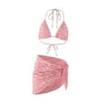 thumbnail image 2 of Traje de baño de bikini para mujer (3 piezas) ropa de playa superior e inferior de los spas de clubes salones de playa de piscina de natación, 2 of 8
