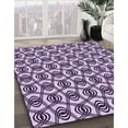 thumbnail image 3 of Ahgly Company Tapis Rond Lavable en Machine Intérieur Transitionnel Fleur Rose, 3 Pieds Rond, 3 of 7