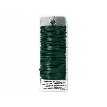 Set of 2 Darice Paddle Wire, 22-Gauge, Green