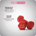 thumbnail image 4 of Set de Mancuernas HolaHatha 14,5 kg de Neopreno con Soporte Azul Rojo, 4 of 9
