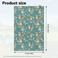 thumbnail image 7 of Yuyamidu Cute Corgi Golf Towel Flowers Cleaning Towels with Hook and Loop Fastener Golf Accessories Gifts for Women, 7 of 7