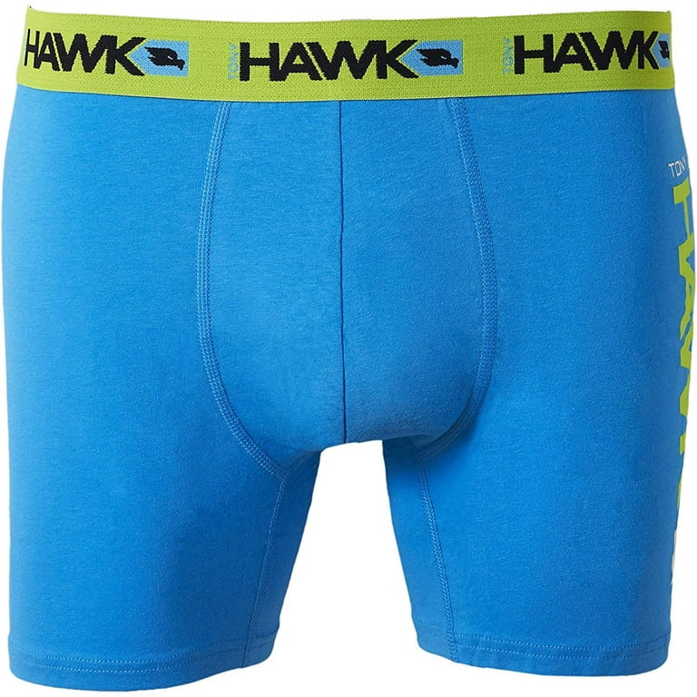 TONY HAWK Mens Athletic Underwear - 6-Pack Cotton Stretch Boxer