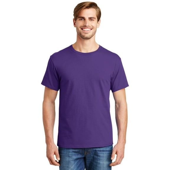 Hanes - Essential-T T-Shirt - 5280, Purple, XL, Pack Of 5, Hanes Mens T-Shirts