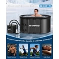 thumbnail image 4 of Ice Bath Chiller & Cold Plunge Tub Kit, 1/3HP Cold Plunge Chiller with External Pump & Filter, XXL 148Gal Upgraded Ice Pod, Cold Plunge Tub with Water Chiller for Cold Therapy Recovery, 4 of 9