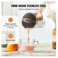 thumbnail image 3 of Milkshake Maker 375W Electric Blender, 820ml Stainless Steel Cup, 3-Speed Drink Mixer, LED Display, Microswitch Safety, for Home & Commercial Use, 3 of 7