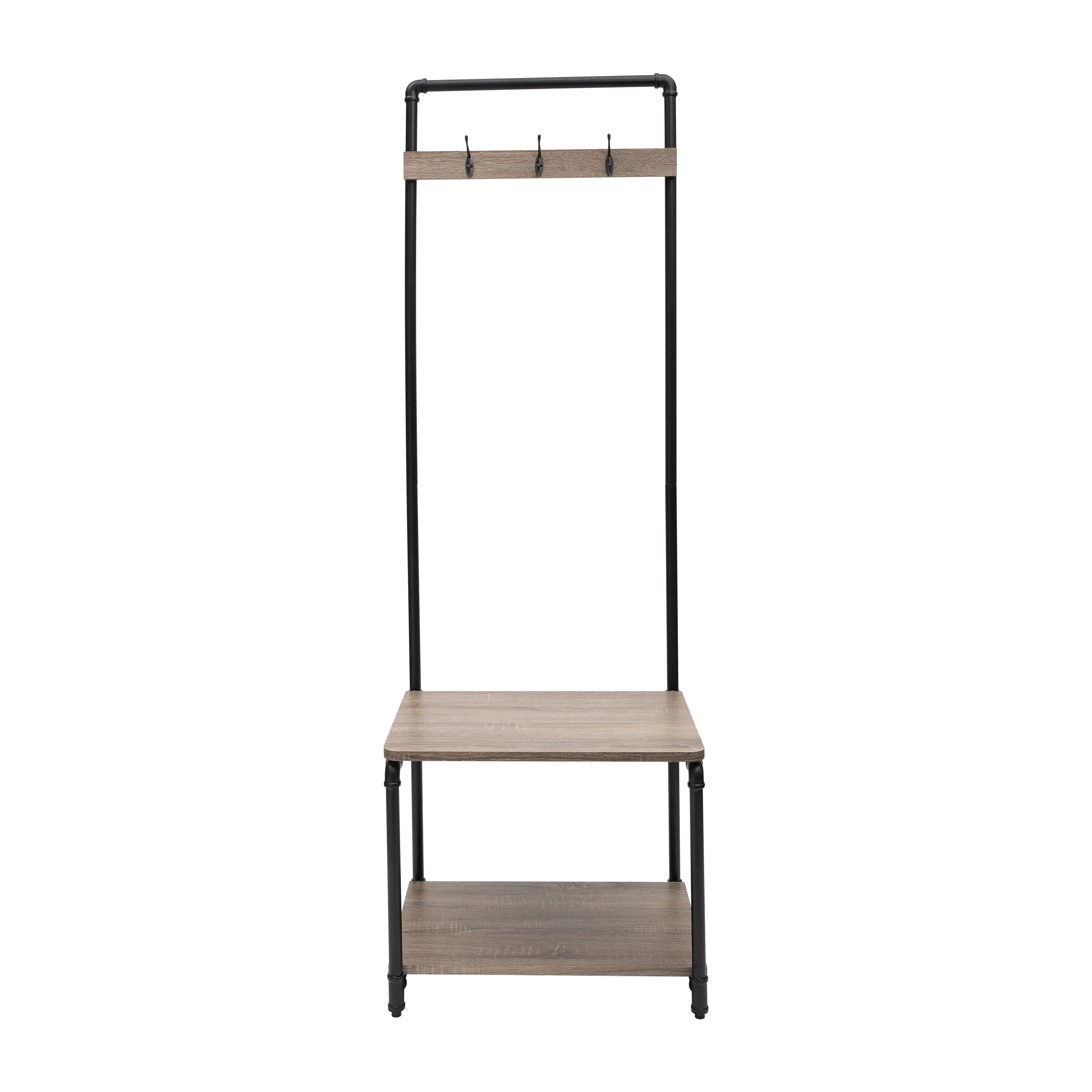 Organize It All Pipe Line Metal Entryway Storage
