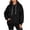 Black, variant on Hoodies for Women Sweatshirt Trendy-Women's Plain Long Sleeve Pullover Tops with Pockets Fashion S