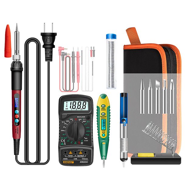 US 16 en 1 herramientas de soldadura de temperatura ajustable para pirograbado que talla palabras