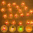 thumbnail image 4 of Guirnalda de luces LED de 2 m y 20 LED con forma de copo de nieve de Papá Noel para árbol de Navidad, decoración navideña para el hogar, regalo para niños, Año Nuevo, 4 of 5