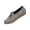 Gray, variant on Women's Leather Loafers, Comfortable Orthopedic Walking Shoes, Arch Support Slip On Casual Flats, Lightweight Driving Shoes