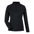 thumbnail image 4 of North End NE412W Women's Express Tech Performance Pique Quarter-Zip Pullover-Carbon-M, 4 of 6
