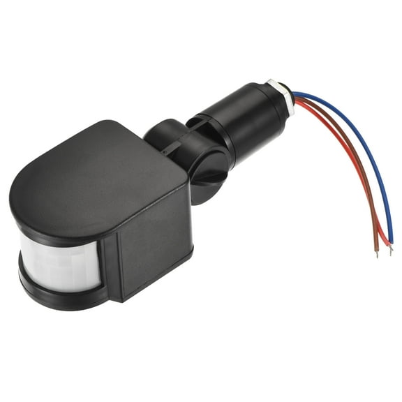Uxcell Motion Sensor AC110-240V Infrared PIR Detector Switch Wall Mount for Floor Light Black