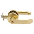 thumbnail image 3 of Modern Gold Heavy Duty Door Levers with Keys, 2 Pieces Privacy Door Locks, 2PCS Door Handles Three-Lever Handle Lock, 3 of 20