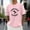 Pink, variant on WEAIXIMIUNG Custom T Shirts Men's Summer T Shirt Crew Neck Short Sleeve Oversized T Shirt With City Print Basic Shirts Men Loose Casual Shirts Sports Shirts