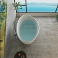 thumbnail image 4 of AVAXA 63'' Solid Surface Freestanding Soaking Bathtub for Bathroom, 4 of 10