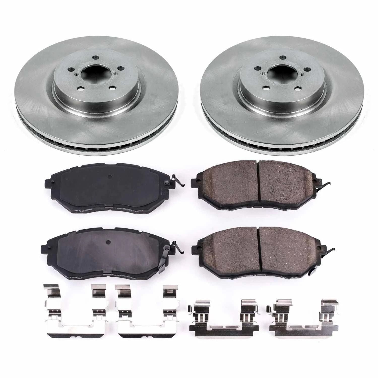 Power Stop Front Stock Replacement Brake Pad and Rotor Kit KOE285