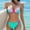 Mint Green, variant on Women's Underwire Halter Bikini Sets Sexy String Triangle High Cut Swimsuit Ladies Push Up Two Piece Bathing Suit