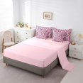 thumbnail image 5 of Castle Fairy Coquette Goth Skull Queen Bedding 7pcs,Bow Heart Happy Halloween Bedding Comforter Set Queen,Pink Black,Pink Reversible, 5 of 7