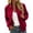 Wine, variant on Zip Up Jackets for Women Long Sleeve Casual Lightweight Fall Coat Outerwear Bomber Jacket with Pockets