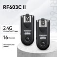 thumbnail image 3 of Obturador inalámbrico y disparador de flash RF-603II C3 para Canon, 3 of 8
