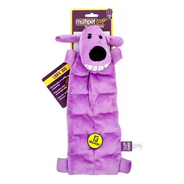 Multipet Loofa 12inch Squeak Mat Dog Toy